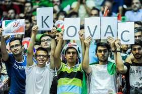 دیدار والیبال تیم‌های ملی ایران و لهستان